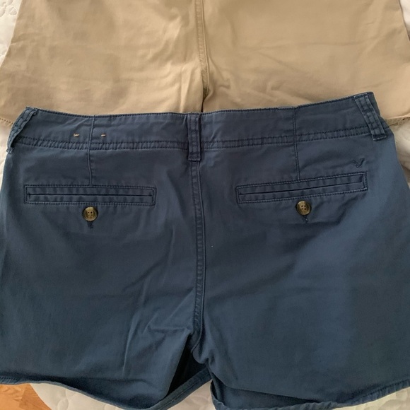American Eagle Chino Shorts Khaki & Navy Bundle of 2 Sz 8 - Picture 5 of 7